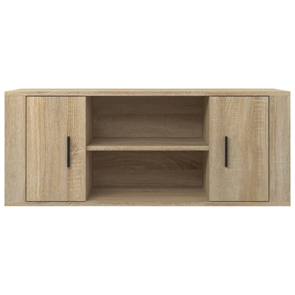 vidaXL TV Cabinet Sonoma Oak 100x35x40 cm Engineered Wood