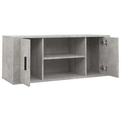 vidaXL TV Cabinet Concrete Grey 100x35x40 cm Engineered Wood