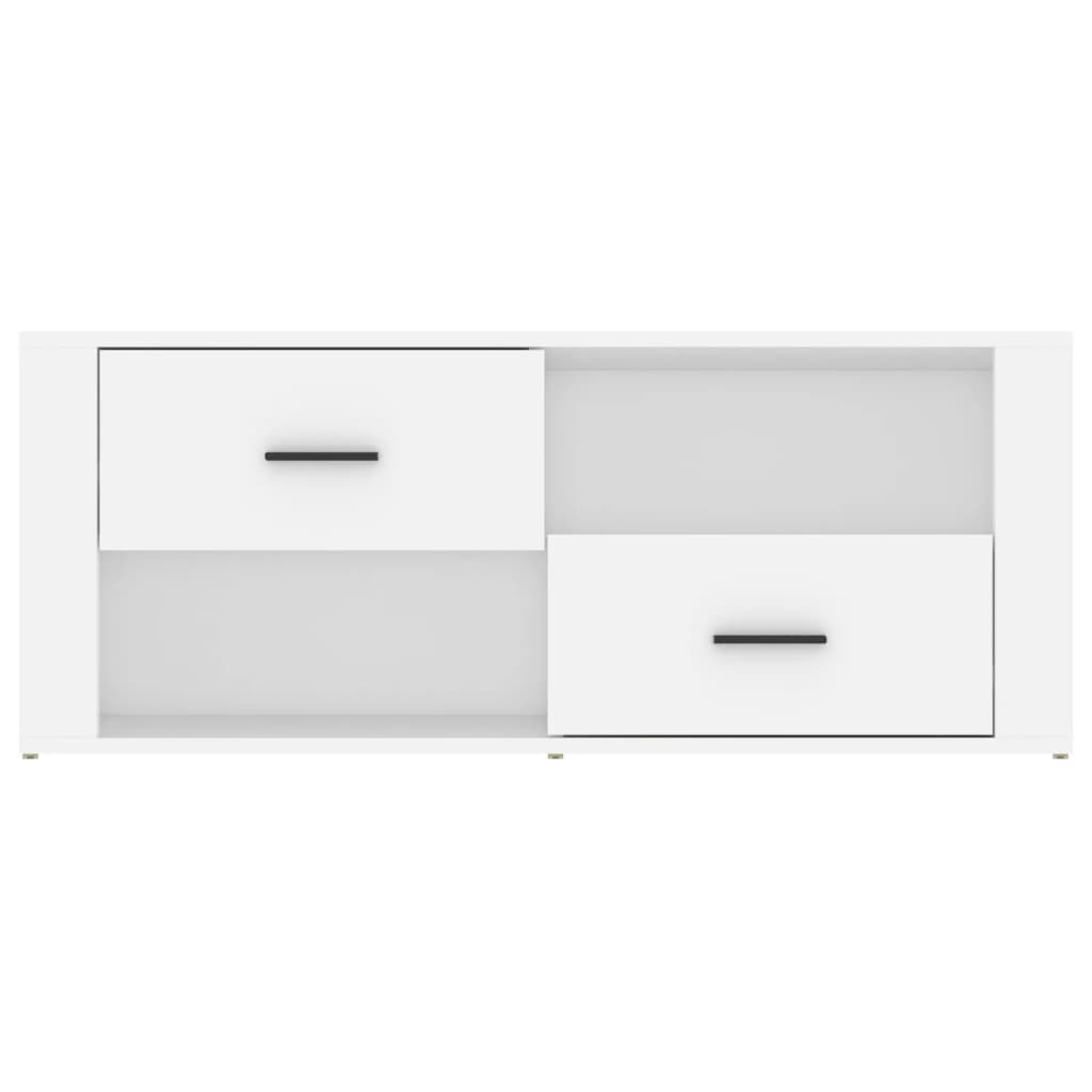 vidaXL TV Cabinet White 100x35x40 cm Engineered Wood