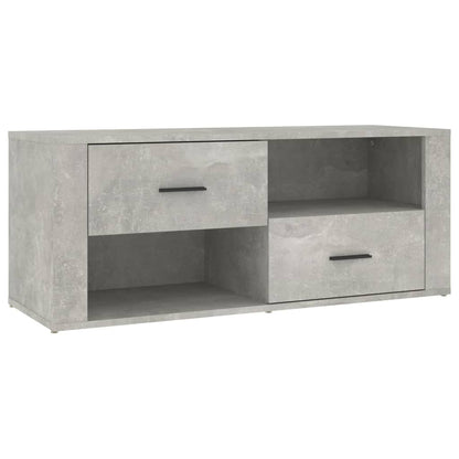 vidaXL TV Cabinet Concrete Grey 100x35x40 cm Engineered Wood