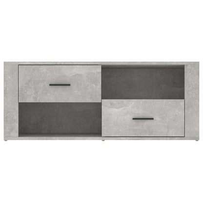 vidaXL TV Cabinet Concrete Grey 100x35x40 cm Engineered Wood