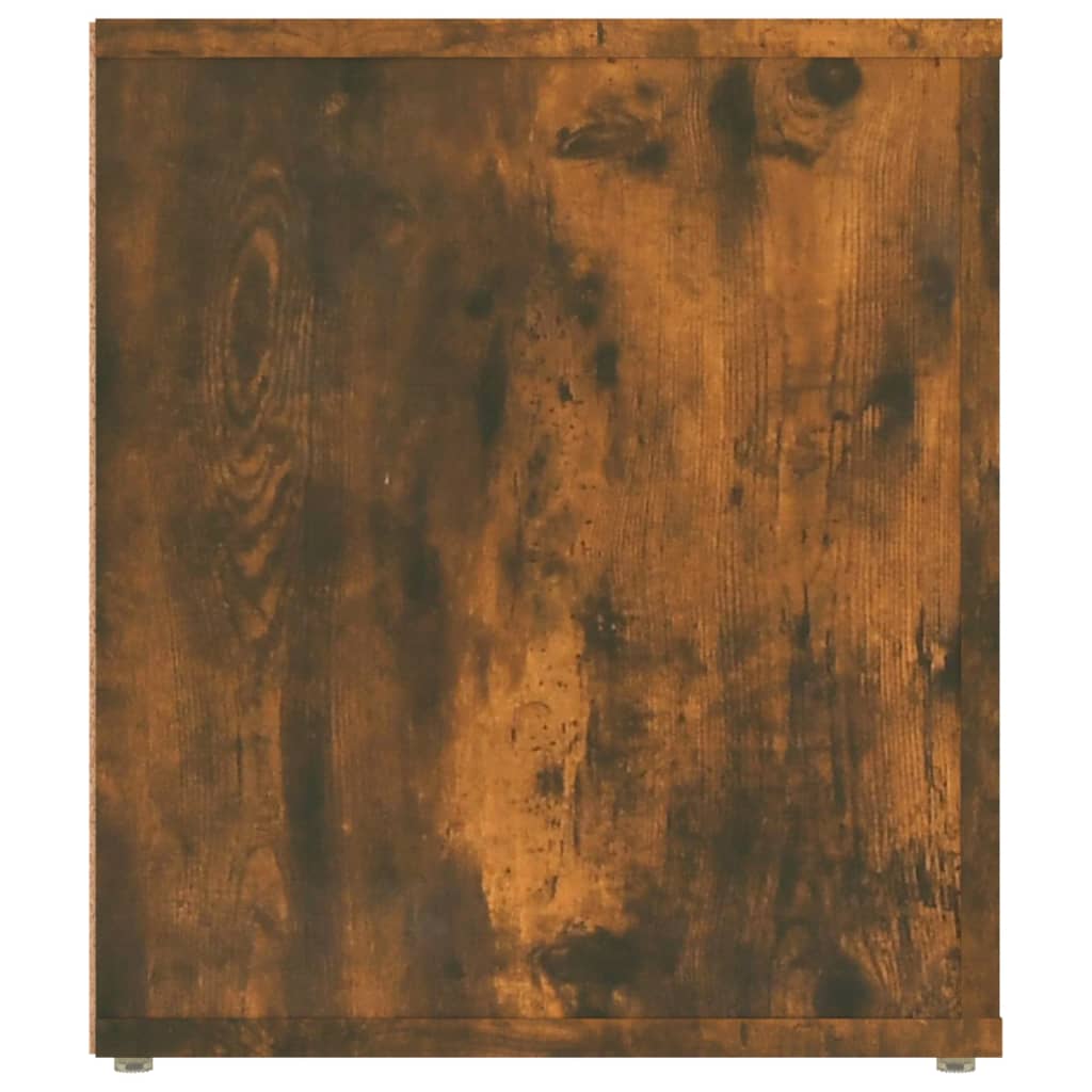 vidaXL TV Cabinet Smoked Oak 100x35x40 cm Engineered Wood