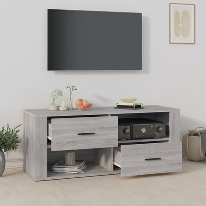 vidaXL TV Cabinet Grey Sonoma 100x35x40 cm Engineered Wood