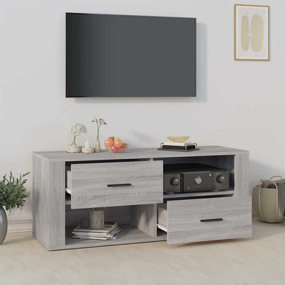 vidaXL TV Cabinet Grey Sonoma 100x35x40 cm Engineered Wood