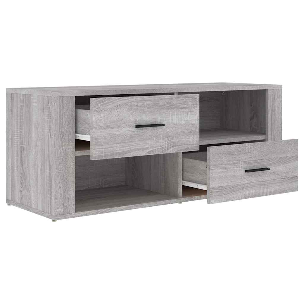 vidaXL TV Cabinet Grey Sonoma 100x35x40 cm Engineered Wood
