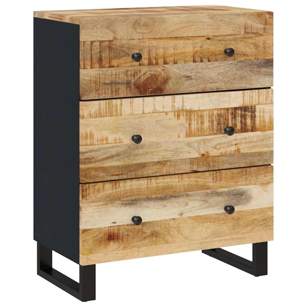 vidaXL Sideboards 2 pcs 60x33x75 cm Rough Mango Wood