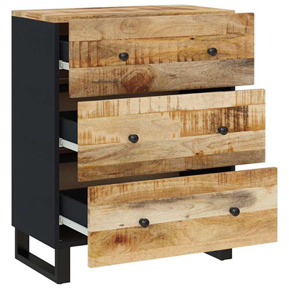 vidaXL Sideboards 2 pcs 60x33x75 cm Rough Mango Wood