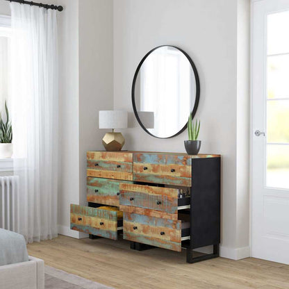 vidaXL Sideboard | Set of 2 | Multicolour: Blue, Green, Orange