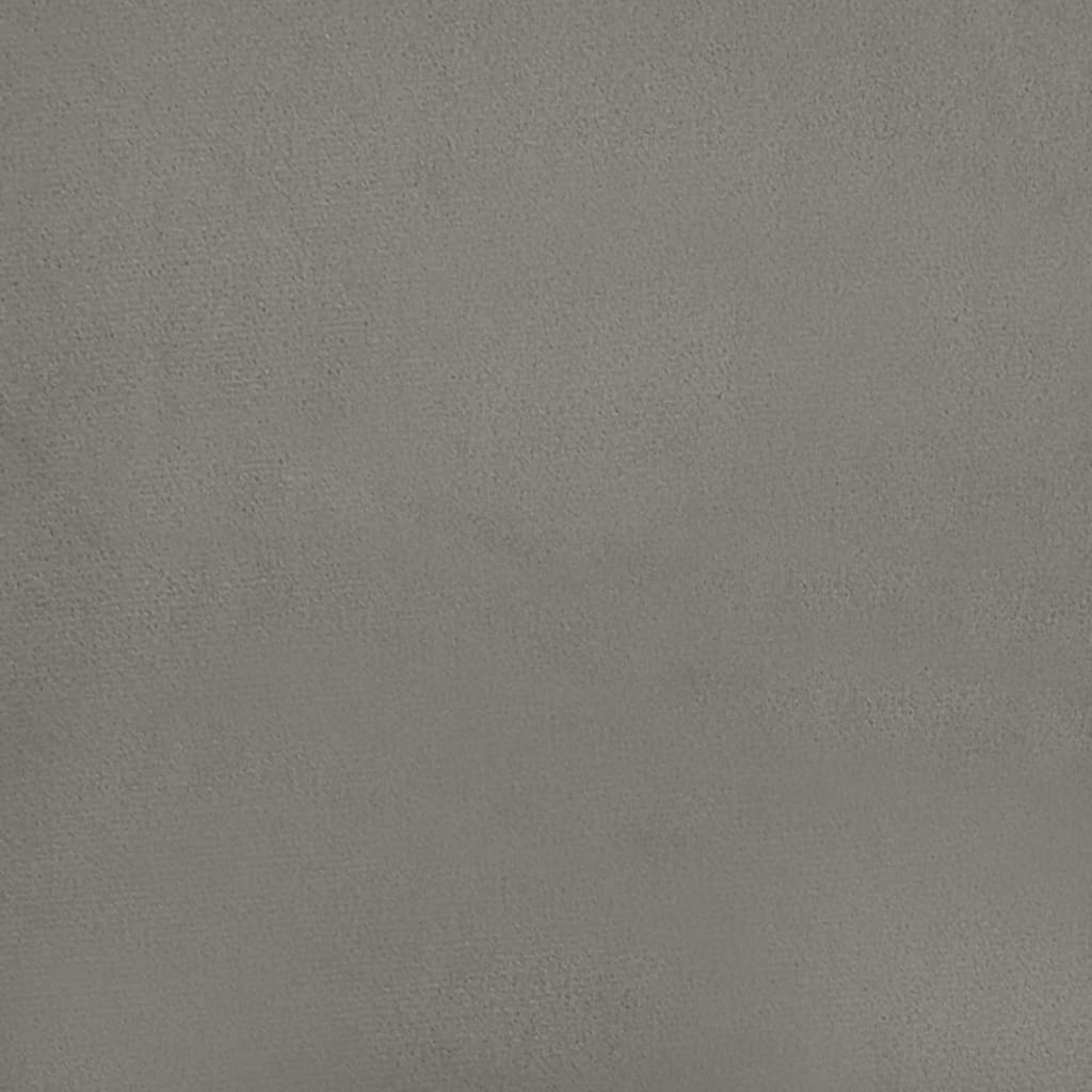 vidaXL Box Spring Bed Frame Light Grey Twin XL Velvet