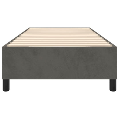 vidaXL Box Spring Bed Frame Dark Grey Twin XL Velvet (US Only)