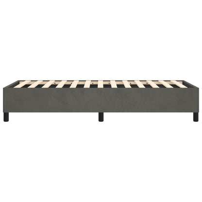 vidaXL Box Spring Bed Frame Dark Grey Twin XL Velvet (US Only)