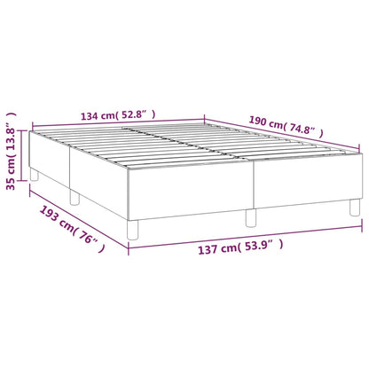 vidaXL Box Spring Bed Frame Light Grey Full Velvet (US Only)