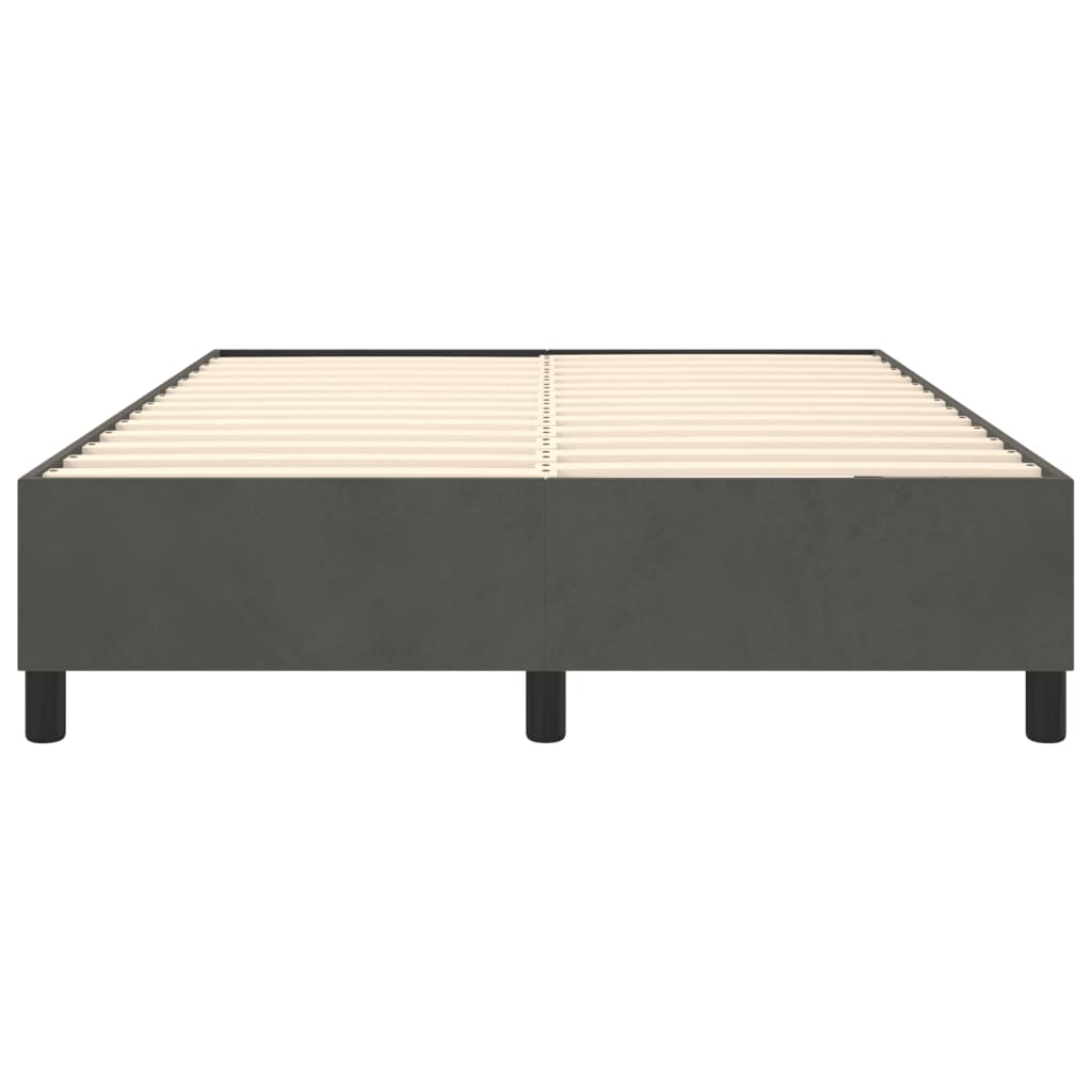 vidaXL Box Spring Bed Frame Dark Grey Velvet (US/AU Only)