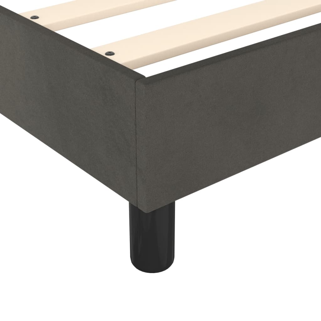 vidaXL Box Spring Bed Frame Dark Grey Velvet (US/AU Only)