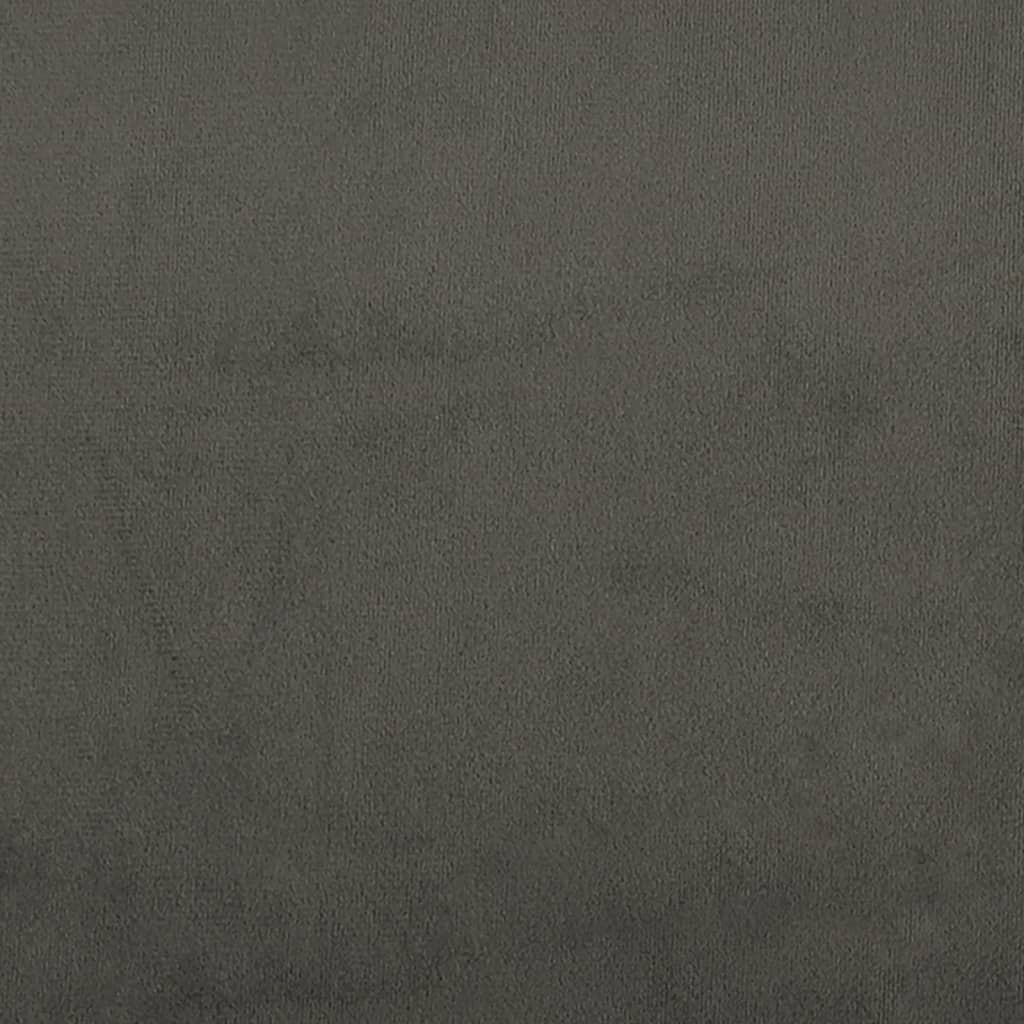 vidaXL Box Spring Bed Frame Dark Grey Velvet (US/AU Only)