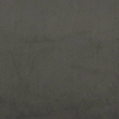 vidaXL Box Spring Bed Frame Dark Grey King Velvet