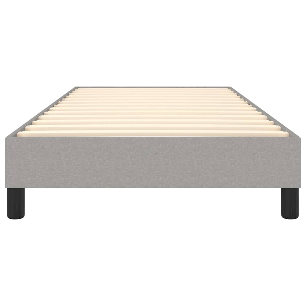vidaXL Box Spring Bed Frame Light Grey Single Fabric (UK/IE/FI/NO only)