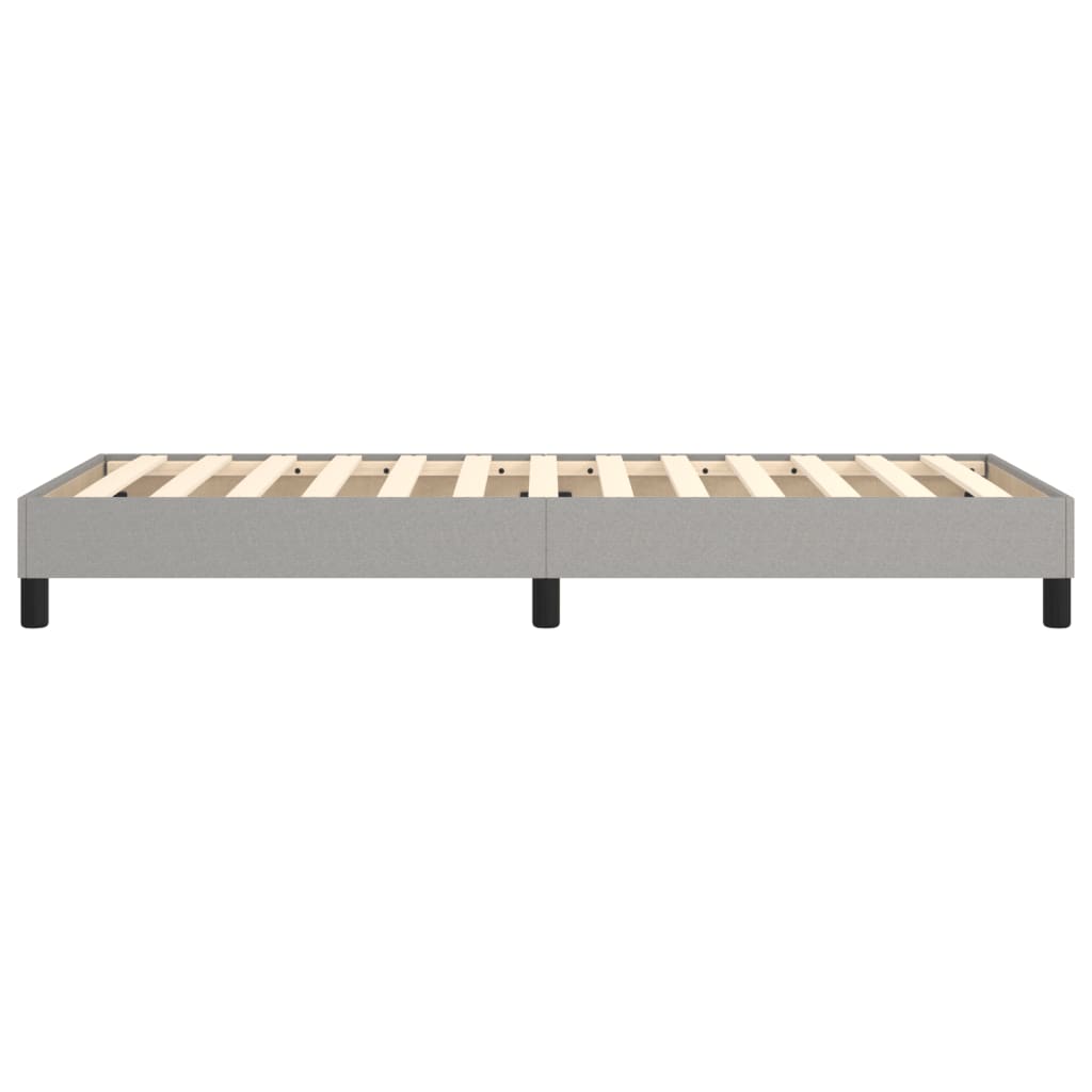 vidaXL Box Spring Bed Frame Light Grey Single Fabric (UK/IE/FI/NO only)