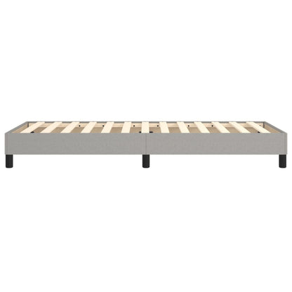 vidaXL Box Spring Bed Frame Light Grey Single Fabric (UK/IE/FI/NO only)