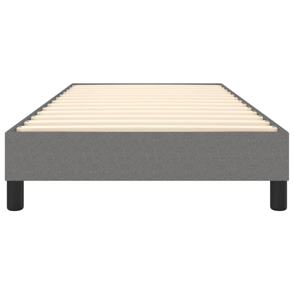 vidaXL Box Spring Bed Frame Dark Grey Single Fabric (UK/IE/FI/NO only)