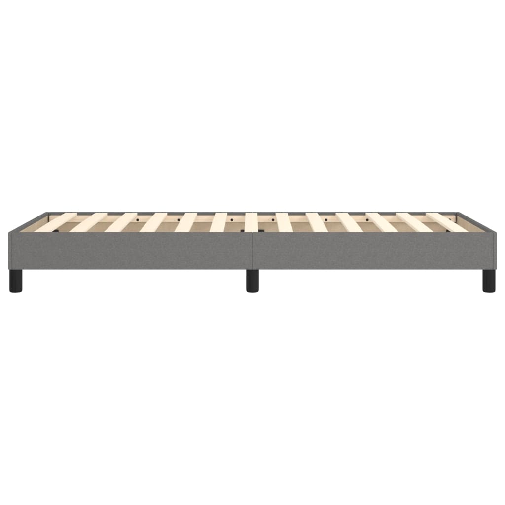 vidaXL Box Spring Bed Frame Dark Grey Single Fabric (UK/IE/FI/NO only)
