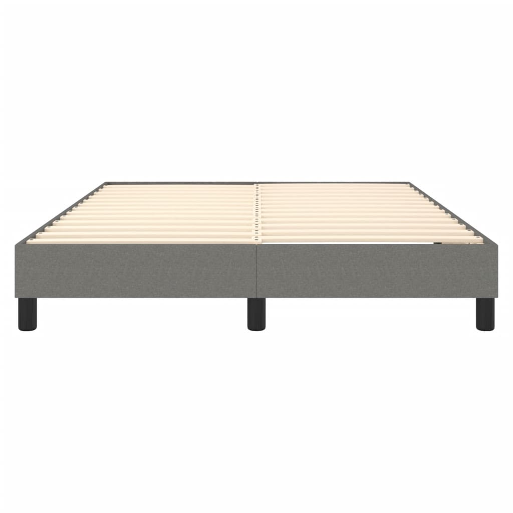 vidaXL Box Spring Bed Frame Dark Grey Double Fabric (UK/IE/FI/NO only)