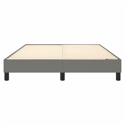 vidaXL Box Spring Bed Frame Dark Grey Double Fabric (UK/IE/FI/NO only)