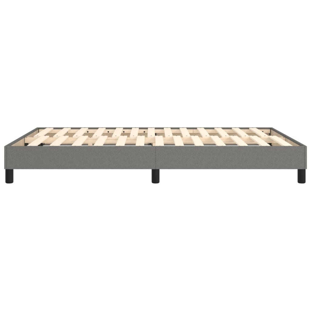 vidaXL Box Spring Bed Frame Dark Grey Double Fabric (UK/IE/FI/NO only)