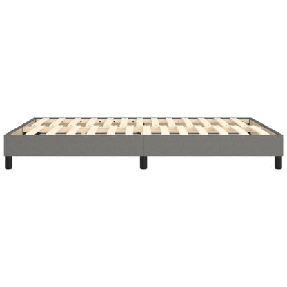 vidaXL Box Spring Bed Frame Dark Grey Double Fabric (UK/IE/FI/NO only)