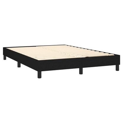 vidaXL Box Spring Bed Frame Black Double Fabric (UK/IE/FI/NO only)