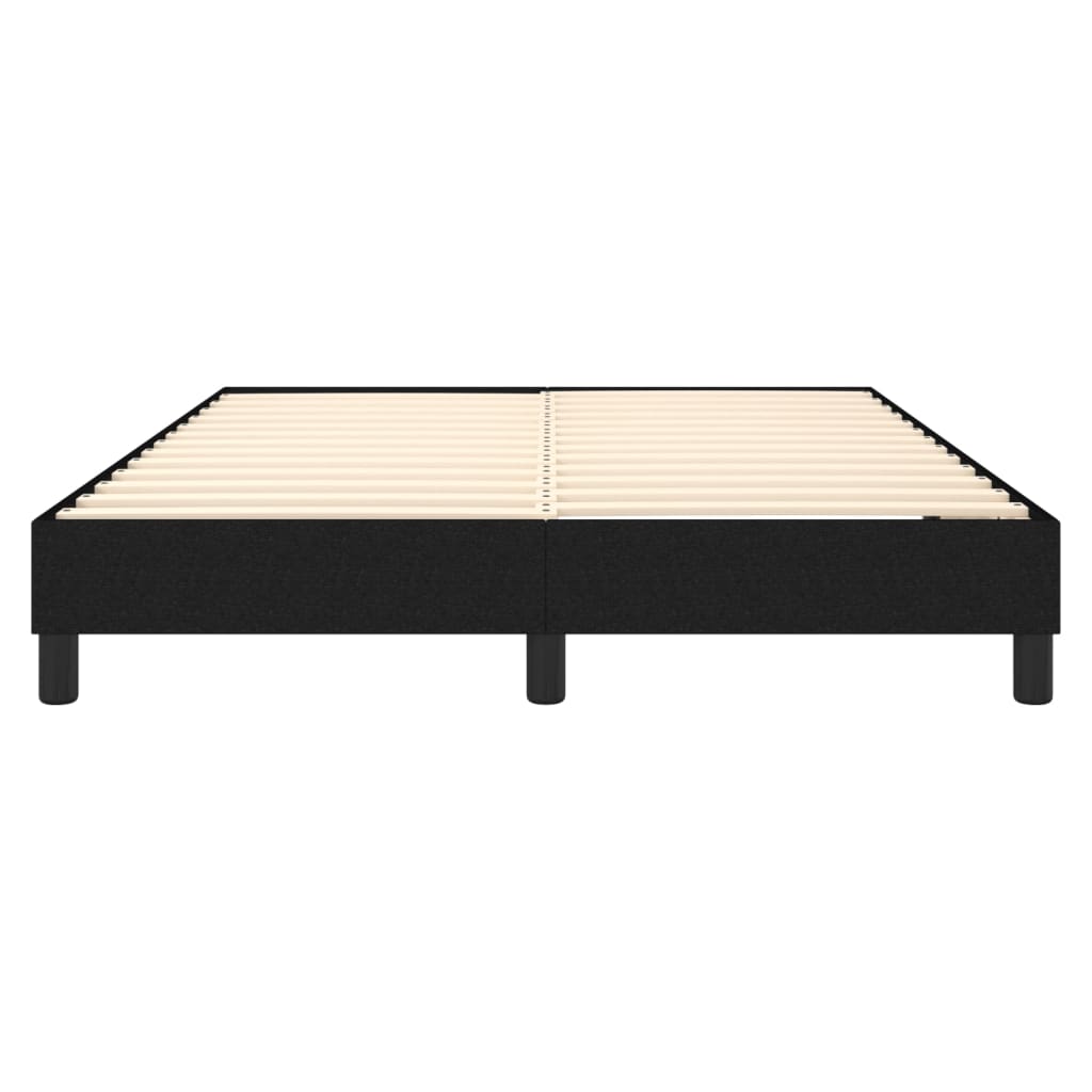 vidaXL Box Spring Bed Frame Black Double Fabric (UK/IE/FI/NO only)