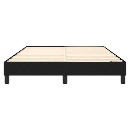 vidaXL Box Spring Bed Frame Black Double Fabric (UK/IE/FI/NO only)