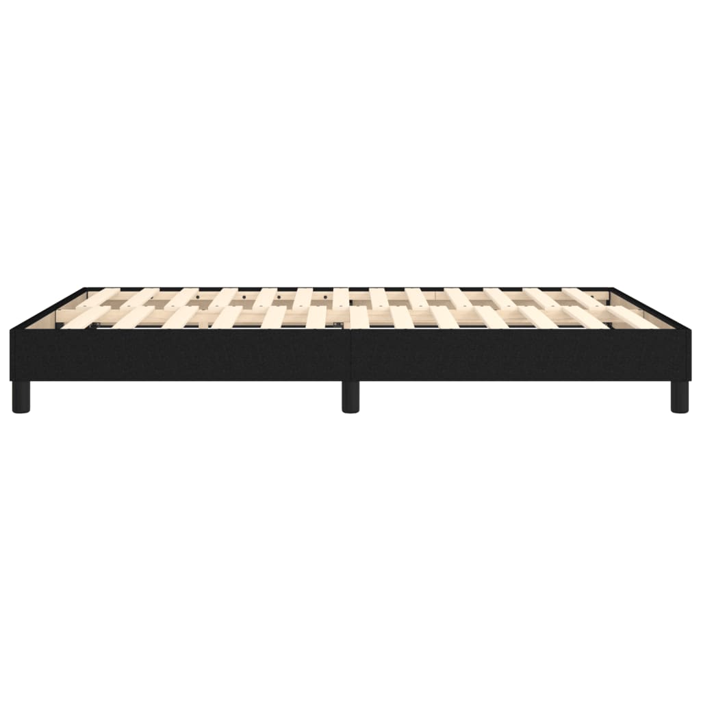 vidaXL Box Spring Bed Frame Black Double Fabric (UK/IE/FI/NO only)