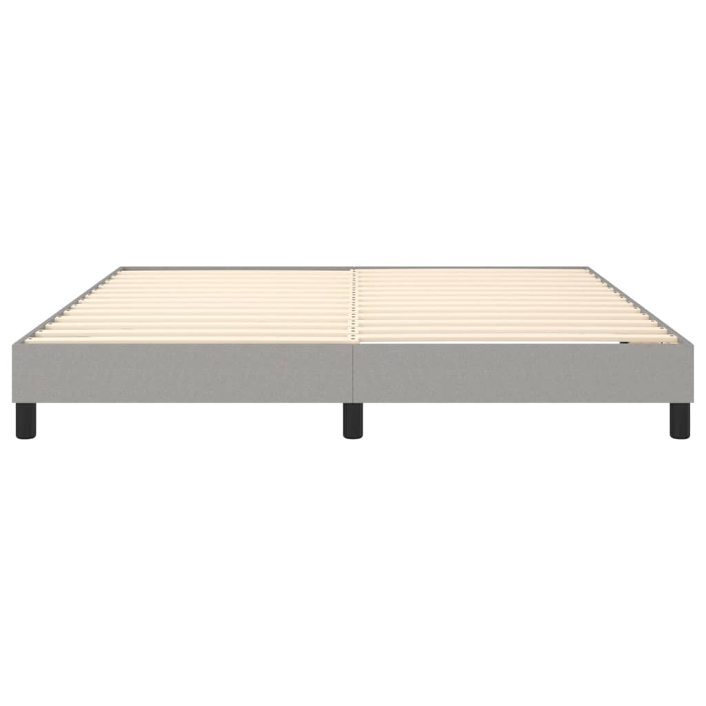 vidaXL Box Spring Bed Frame Light Grey Super King Fabric (UK/IE/FI/NO only)