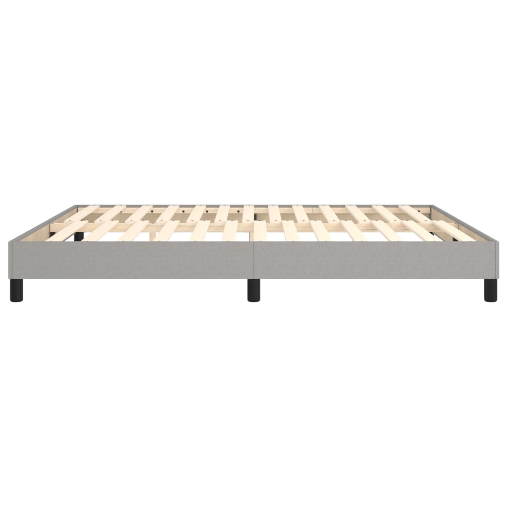 vidaXL Box Spring Bed Frame Light Grey Super King Fabric (UK/IE/FI/NO only)