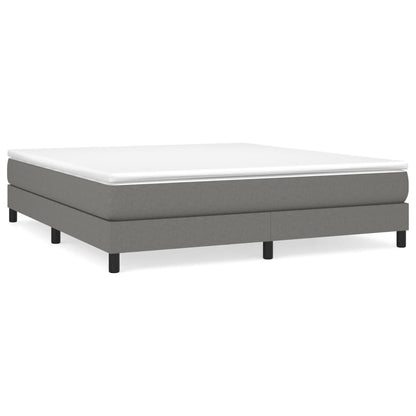 vidaXL Box Spring Bed Frame Dark Grey Super King Fabric (UK/IE/FI/NO only)