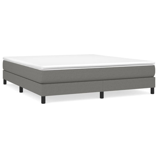 vidaXL Box Spring Bed Frame Dark Grey Super King Fabric (UK/IE/FI/NO only)