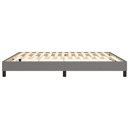 vidaXL Box Spring Bed Frame Dark Grey Super King Fabric