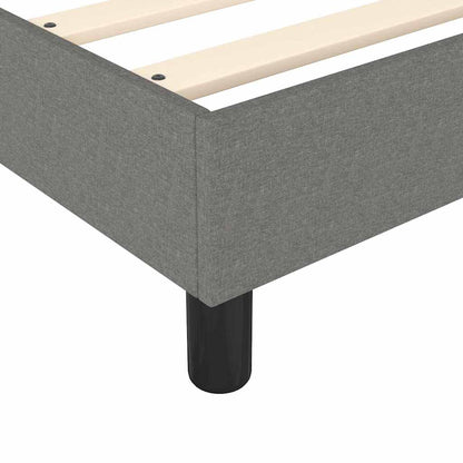 vidaXL Box Spring Bed Frame Dark Grey Super King Fabric