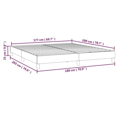 vidaXL Box Spring Bed Frame Black Super King Fabric (UK/IE/FI/NO only)