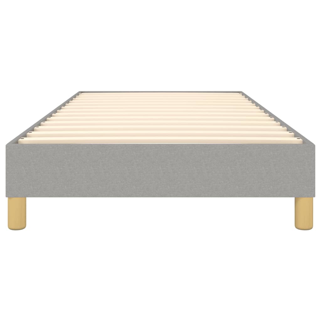vidaXL Box Spring Bed Frame Light Grey Single Fabric (UK/IE/FI/NO only)
