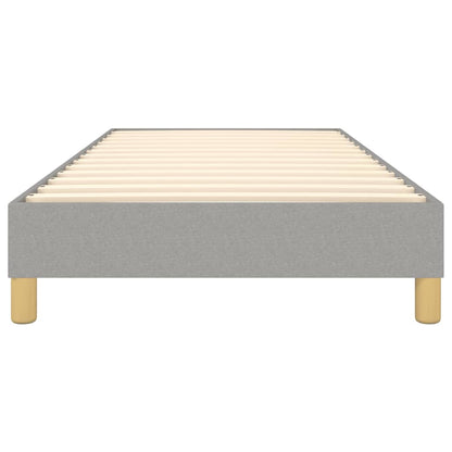 vidaXL Box Spring Bed Frame Light Grey Single Fabric (UK/IE/FI/NO only)