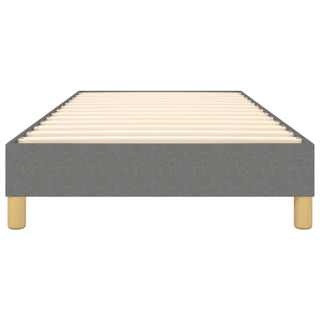 vidaXL Box Spring Bed Frame Dark Grey Single Fabric (UK/IE/FI/NO only)