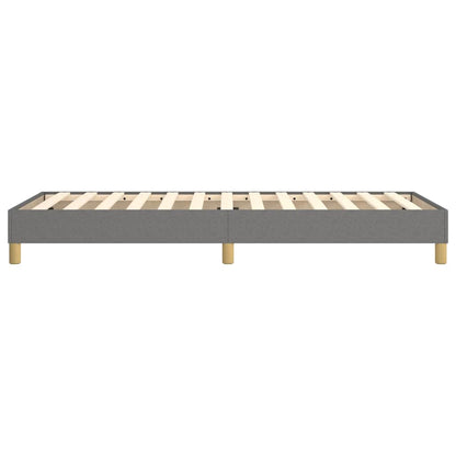 vidaXL Box Spring Bed Frame Dark Grey Single Fabric