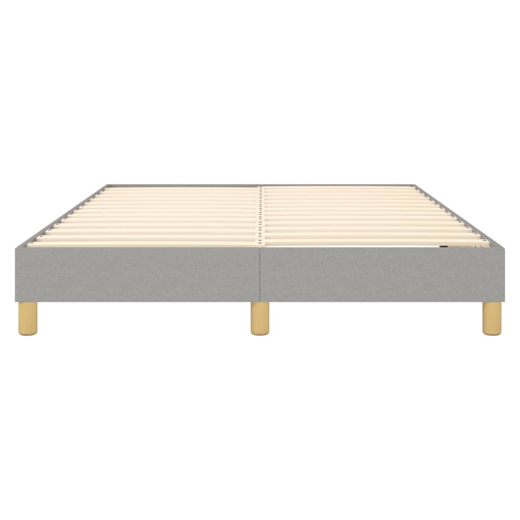 vidaXL Box Spring Bed Frame Light Grey Double Fabric (UK/IE/FI/NO only)