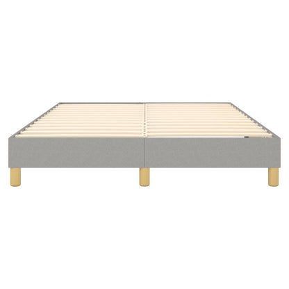 vidaXL Box Spring Bed Frame Light Grey Double Fabric (UK/IE/FI/NO only)