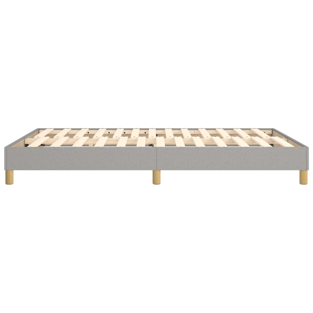 vidaXL Box Spring Bed Frame Light Grey Double Fabric (UK/IE/FI/NO only)