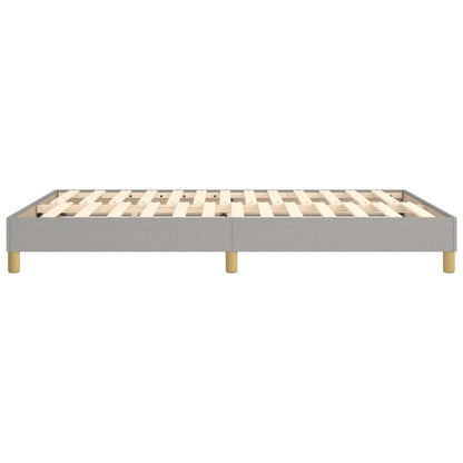 vidaXL Box Spring Bed Frame Light Grey Double Fabric (UK/IE/FI/NO only)
