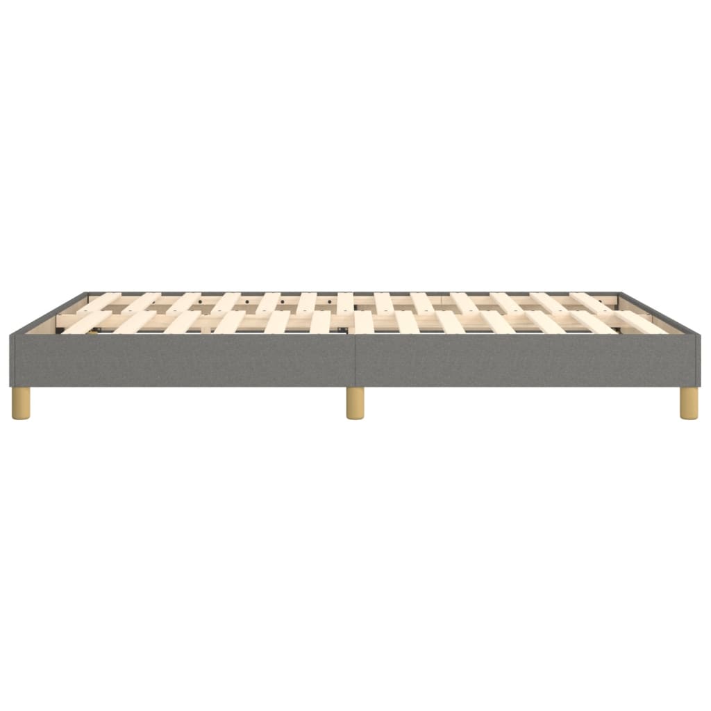 vidaXL Box Spring Bed Frame Dark Grey Double Fabric (UK/IE/FI/NO only)