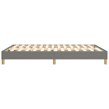 vidaXL Box Spring Bed Frame Dark Grey Double Fabric (UK/IE/FI/NO only)